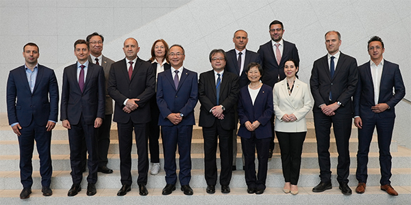 group photo with President Radev